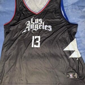 NBA Los Angeles Clippers Paul George black jersey Size 4XL